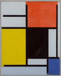 Komposition mit Rot, Gelb, Schwarz, Blau und Grau, 1921